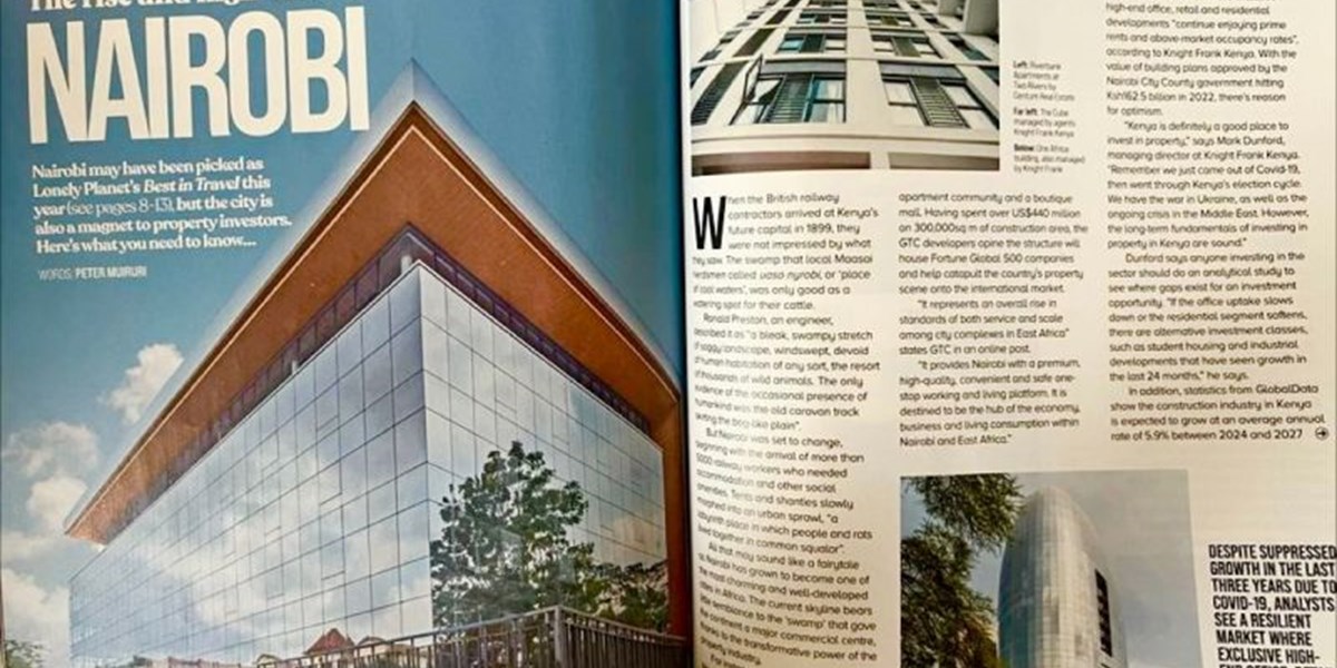 The Cube Riverside office development in Nairobi